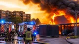Grote brand op Radioweg in Amsterdam-Oost: rook zichtbaar in veel delen van de stad