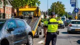 Wiel vliegt eraf op Haskeruitgang: verkeershinder in Heerenveen