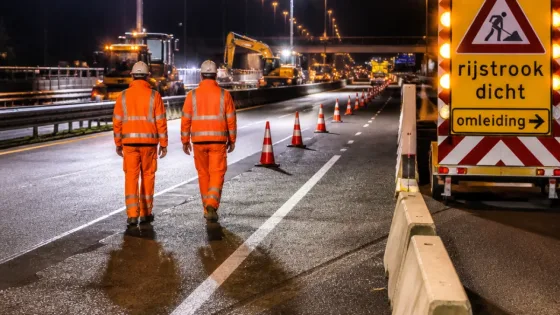 Avond- en nachtwerk op Ring Zuid (N7) Groningen van 25 augustus tot 19 september