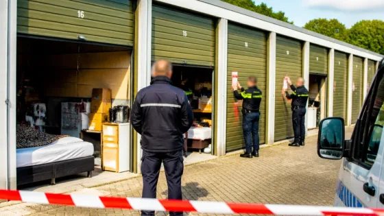 Controle bij 77 garageboxen in Tiel: verblijf en drugshandel onder de loep