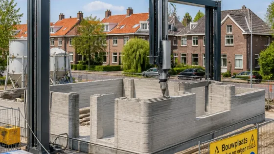 Huizen kijkt mee: 3D-betonprinter belooft woningcasco in 48 uur