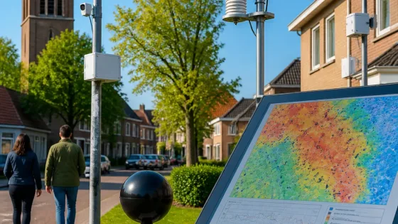 Nijkerk meet hittestress met sensornetwerk om lokaal beleid te onderbouwen