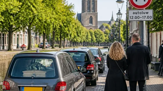 Rechter zet boete bij rouwstoet op Singel in Sneek opzij