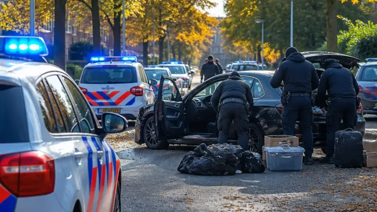 Aanhouding na achtervolging in Ede: auto klemgereden op Julianalaan