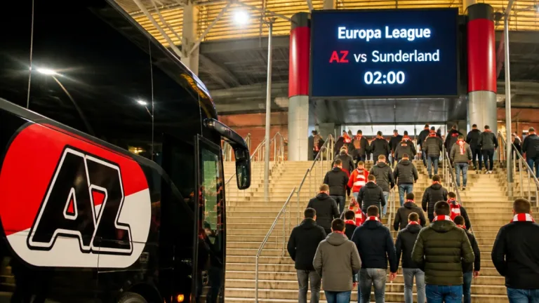 Alkmaar reist naar Stadium of Light: AZ begint cruciale Europa League-wedstrijd