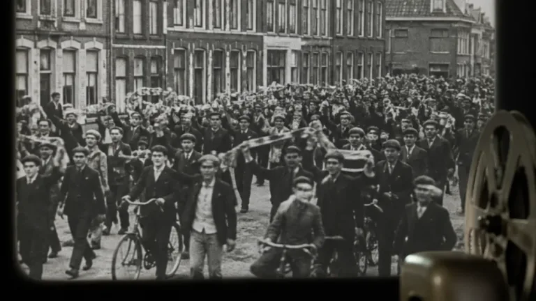 Assense voetbalvreugde uit 1939 opnieuw te zien: DVHN streamt archiefbeelden van Achilles-supporters
