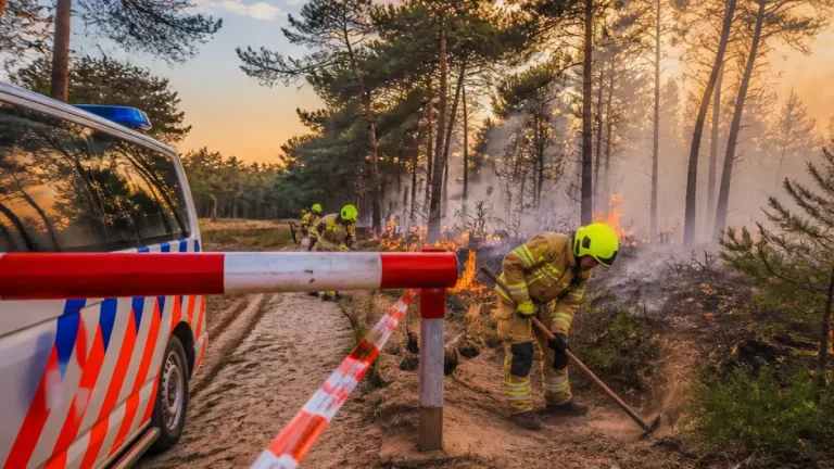 Bosbrand aan Oude Apeldoornseweg: politie onderzoekt mogelijke brandstichting