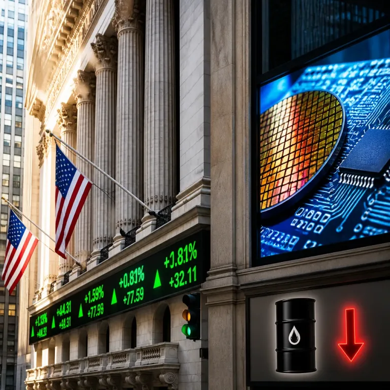 Wall Street opent hoger; chipbedrijven trekken kar en olie zakt licht