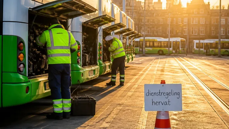 Bussen van HTM weer volgens dienstregeling in Den Haag na technische controle