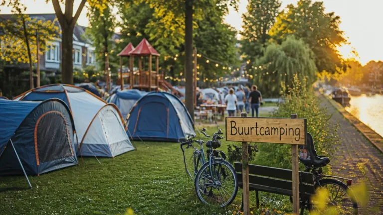 Buurtcamping in Zaanstad: buurtbewoners kunnen park drie dagen omtoveren tot camping