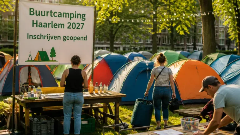 Buurtcamping komt naar Haarlem: inschrijving voor 2027 geopend