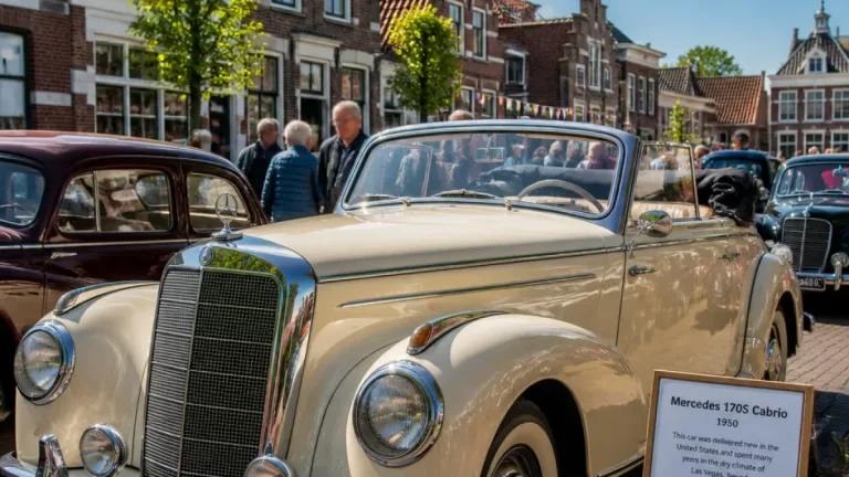 Coevorden ademt oldtimers: Drents echtpaar blaast Las Vegas-Mercedes nieuw leven in