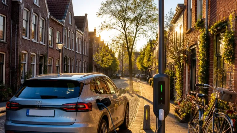Deventer start proef met laadlichtmasten: lantaarnpalen krijgen laadpunten in Steenbrugge