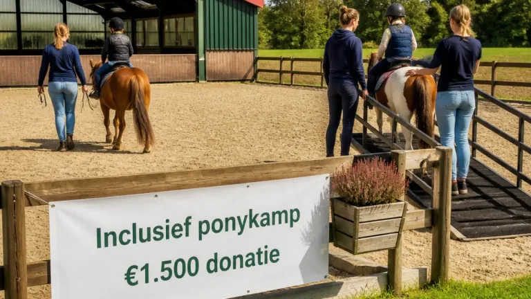 Donatie van €1.500 houdt inclusief ponykamp in Beetsterzwaag overeind