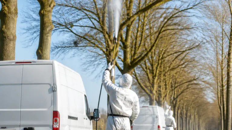 Drentse ondernemer bestrijdt eikenprocessierups: '60.000 bomen preventief behandeld'