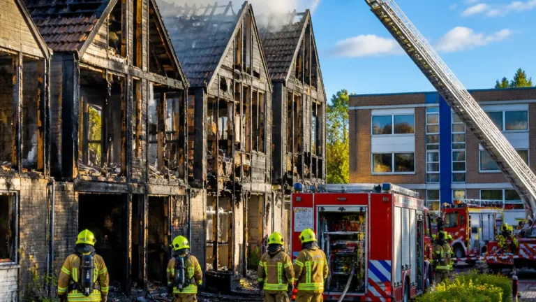 Drie huizen zwaar beschadigd door brand aan Matkopsingel in Nieuwegein