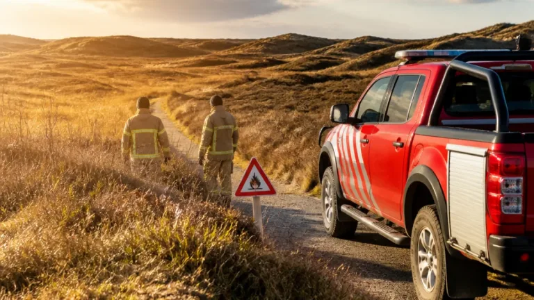 Droogte op de Waddeneilanden en westen van Friesland verhoogt risico op natuurbrand