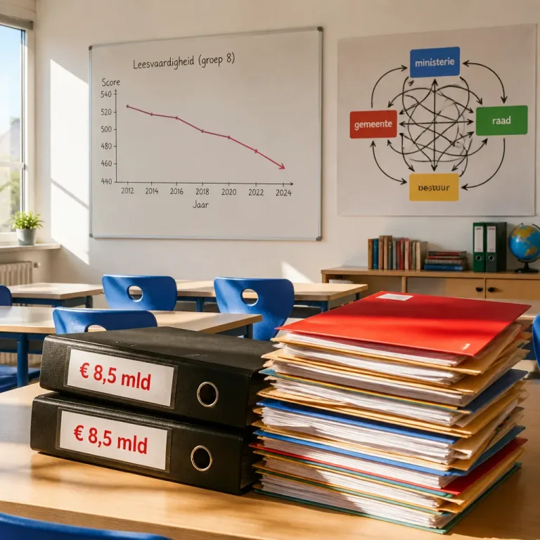 Rapport: meer geld naar onderwijs, maar resultaten blijven achter en verantwoordelijkheid versnipperd