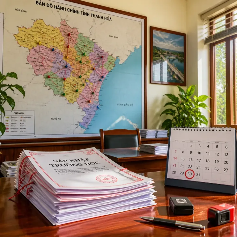 Vietnamese provincie Thanh Hoa fuseert circa 30% van scholen vóór 30 augustus