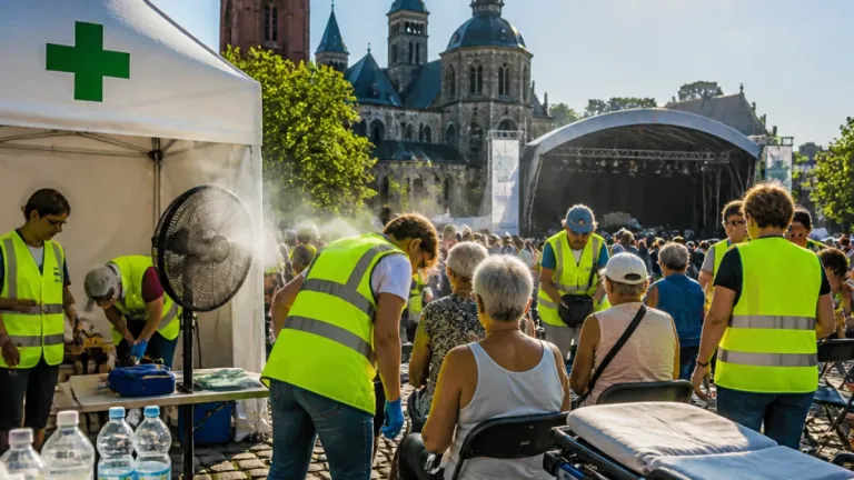 EHBO’ers druk bij Vrijthofconcerten: zorg voor veel oudere bezoekers onder hittebelasting