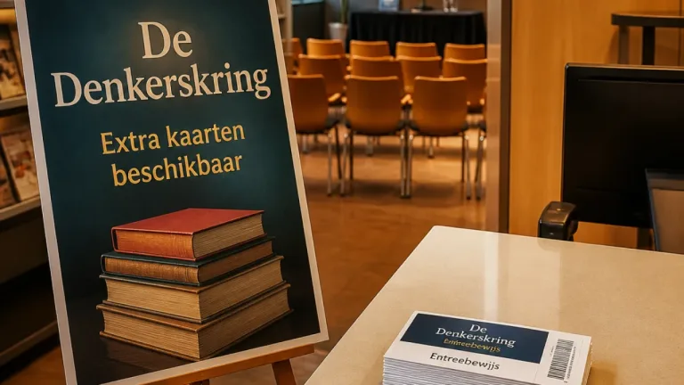 Extra kaarten voor Denkerskring in Barendrecht: eerste editie in Het Kruispunt