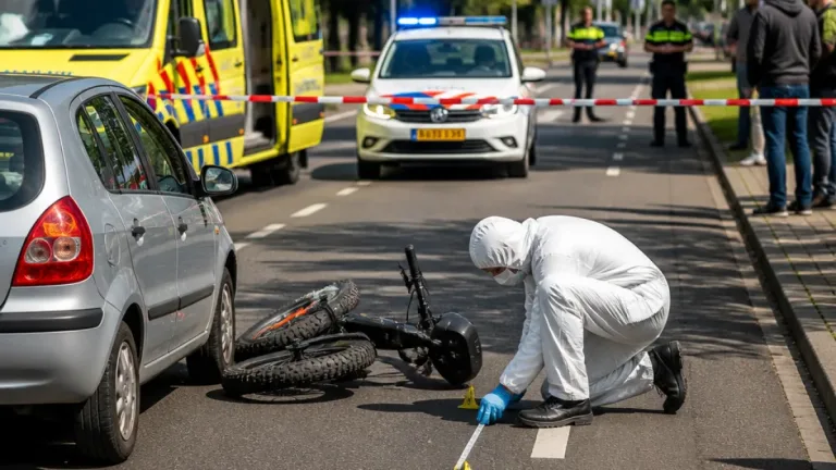Fatbiker gewond bij botsing met auto op Sloetsweg in Hengelo