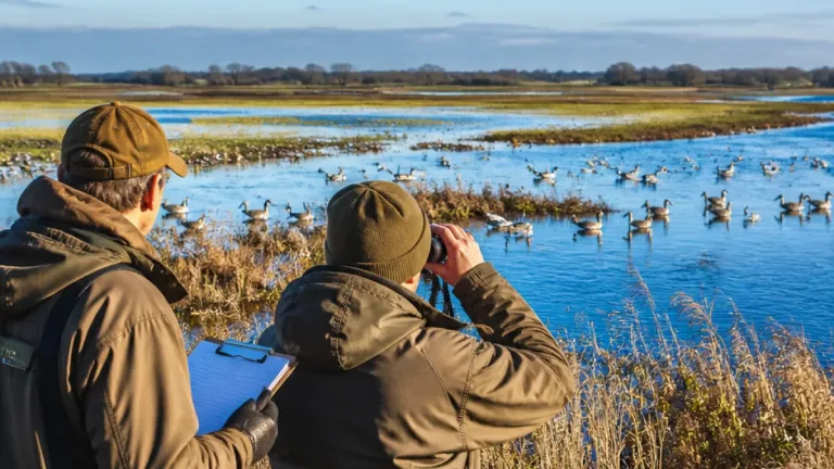 Ganzen tellen in West-Twente: jagers inventariseren populaties over 17.000 hectare
