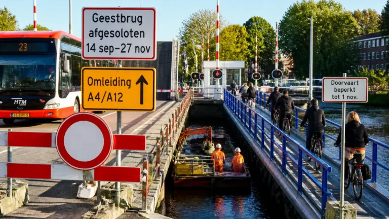 Geestbrug dicht: wat de afsluiting betekent voor verkeer in en rond Voorburg