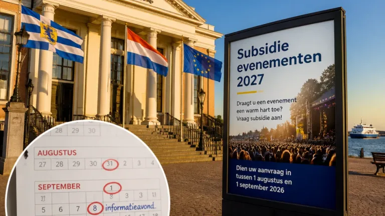 Gemeente Vlissingen opent subsidieoproep voor evenementen 2027: deadlines en informatieavond