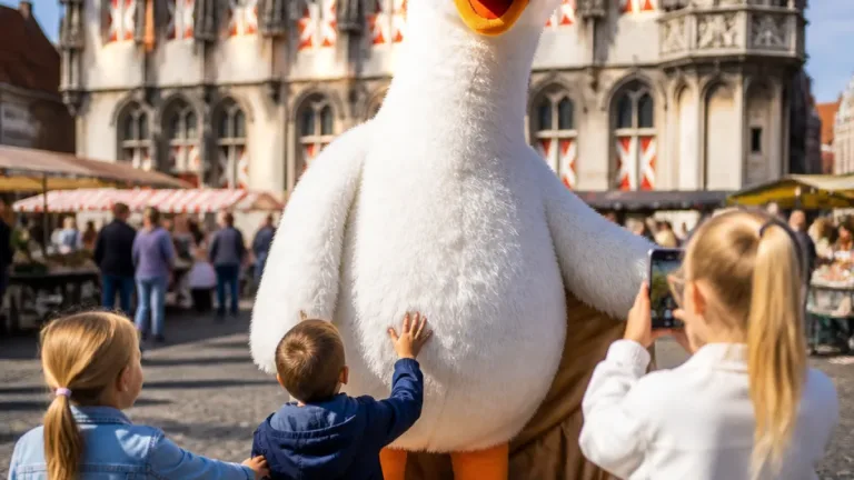 Goes krijgt gans als nieuwe stadsmascotte: naamwedstrijd en rol in binnenstad