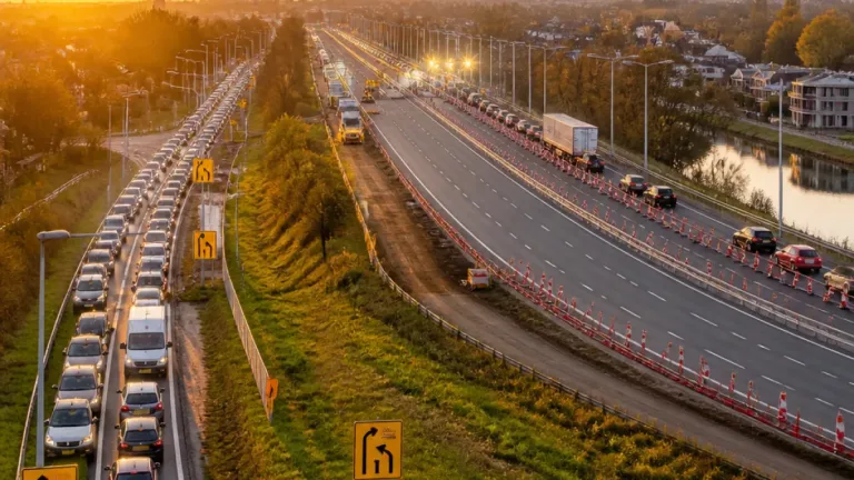 Gouda in de file: A20 twee weken dicht richting de stad, reistijd kan flink oplopen