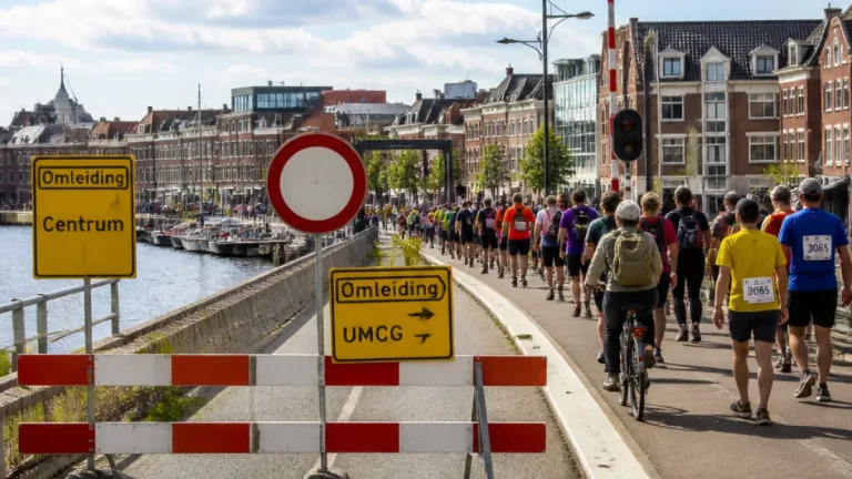 Groningse 4daagse groeit fors; Oosterhavenbrug blijft langer dicht voor auto's richting centrum en UMCG