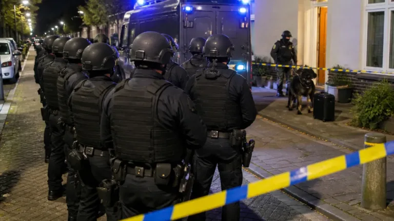 Groot politieoptreden na TikTok-dreigmenten in Schiedam: woning doorzocht, minstens één aanhouding