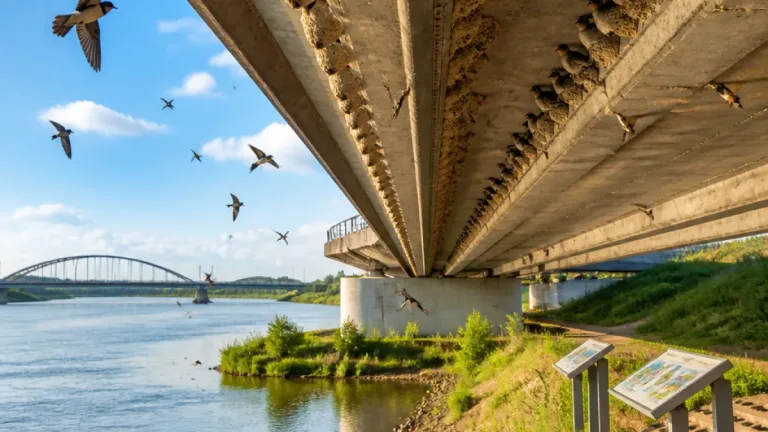 Grootste huiszwaluwkolonie van Nederland groeit onder brug in Nijmegen