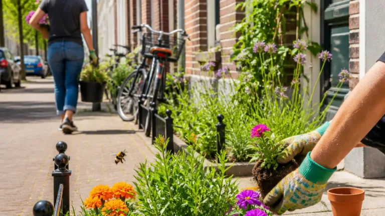 Heerlen krijgt meer groen in centrum met postzegelplantsoenen en geveltuintjes