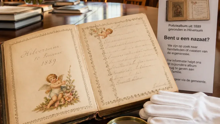 Hilversum zoekt familie bij 19de-eeuws poëziealbum: oproep aan nazaten van Elizabeth