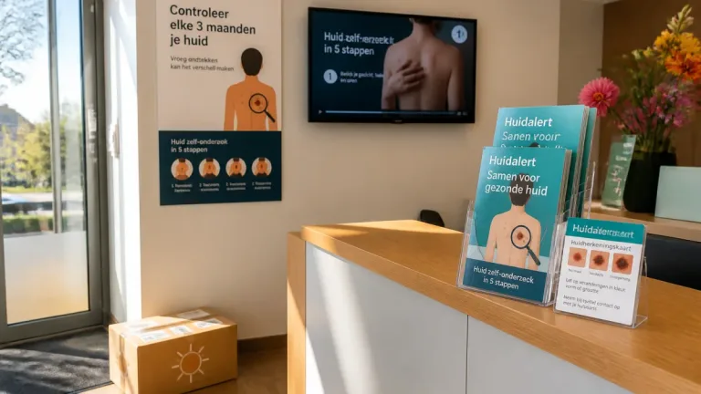 Huisartsen in Ede krijgen Huidalert-materiaal: zelfcheck huid moet kwartaalritueel worden