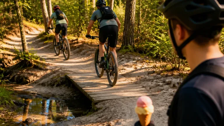 Jeugdrijders sluiten MTB-seizoen af met speelse tocht door Epe en een ijsje