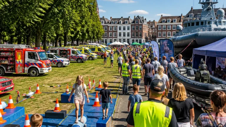 Kerkrade bereidt zich voor op tiende Zwaailichtendag: hulpdiensten en marine terug in stad