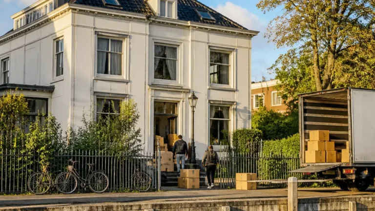 Leegstaand pastoriehuis aan Koningin Wilhelminakade in IJmuiden tijdelijk opvang voor statushouders