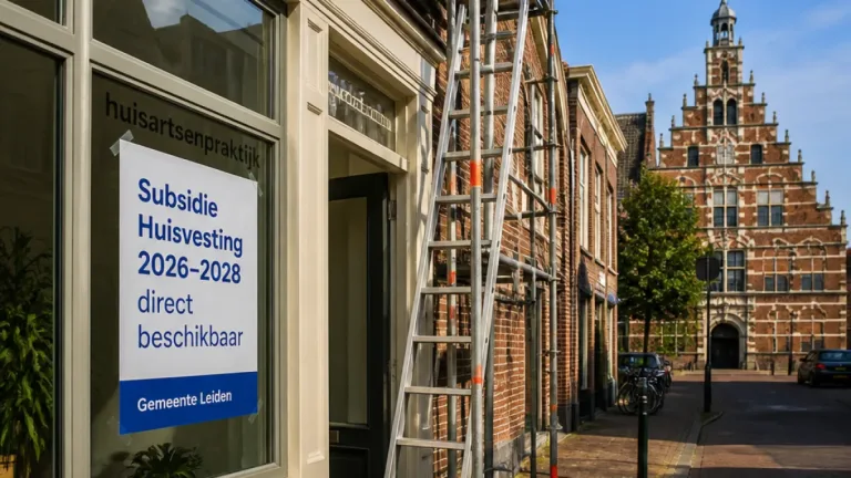 Leiden maakt huisartsenhuisvesting 2026–2028 meteen betaalbaar: subsidie versneld vrijgegeven