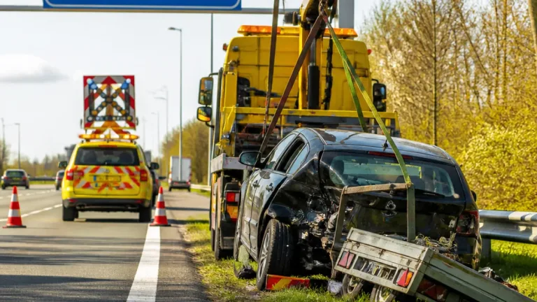 Losgeschoten aanhangwagen op A58 bij knooppunt De Poel zorgt voor verkeershinder in Goes