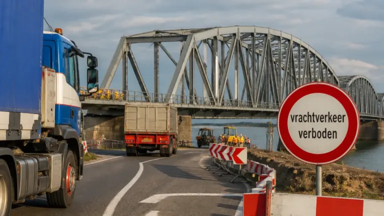 Merwedebrug uit 1961 dicht voor vrachtverkeer: Rijkswaterstaat vreest overbelasting