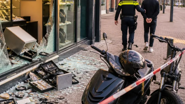 Minderjarige opgepakt na gewelddadige overval op juwelier in Zeewolde