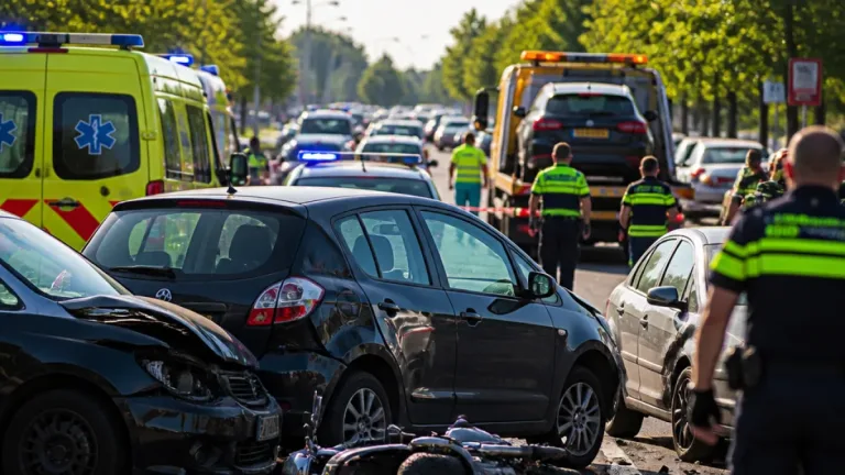 Motorrijder ernstig gewond na botsing op Laan der Nederlanden in Beverwijk