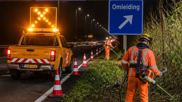 Nachtelijke afsluitingen A59 bij Waalwijk: vier nachten hinder en omleidingen