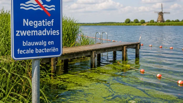 Negatief zwemadvies op 9 Friese plekken door poepbacterie en blauwalg