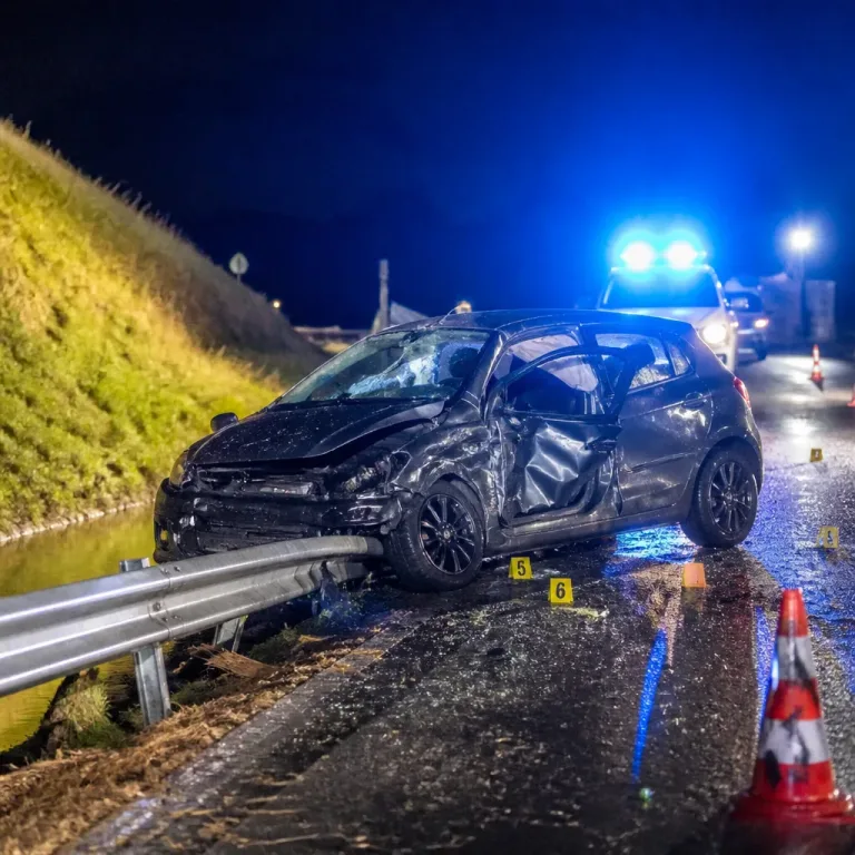 Twee doden en één gewonde bij zwaar auto-ongeluk op Westdijk in Dirksland