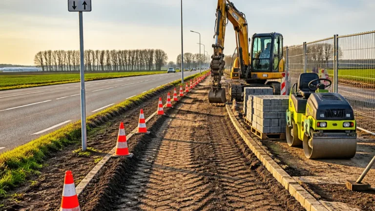 Noord-Brabant investeert €1,6 miljoen in nieuw dubbelrichtingsfietspad bij Heusden