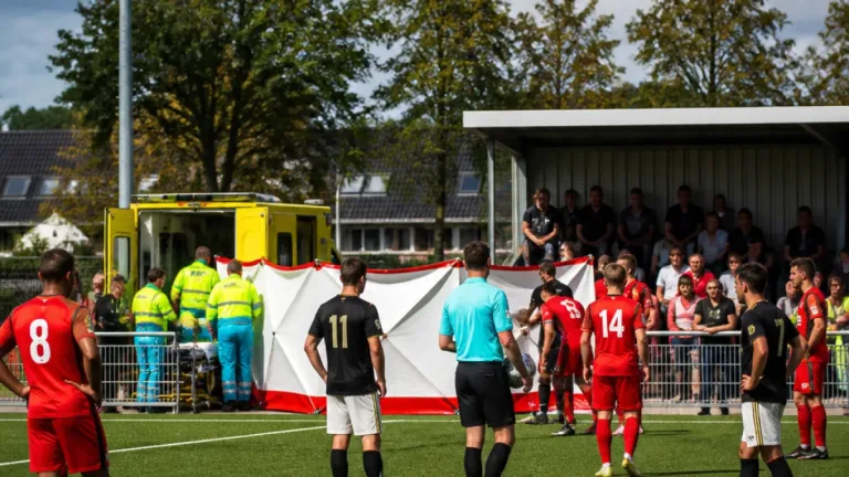 Oefenduel van Jong Almere City gestaakt na medische incident; herplanning onzeker